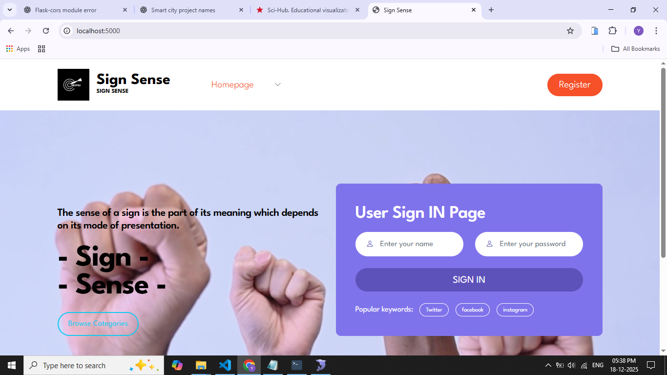 Sign Language to Text using Deep Learning
