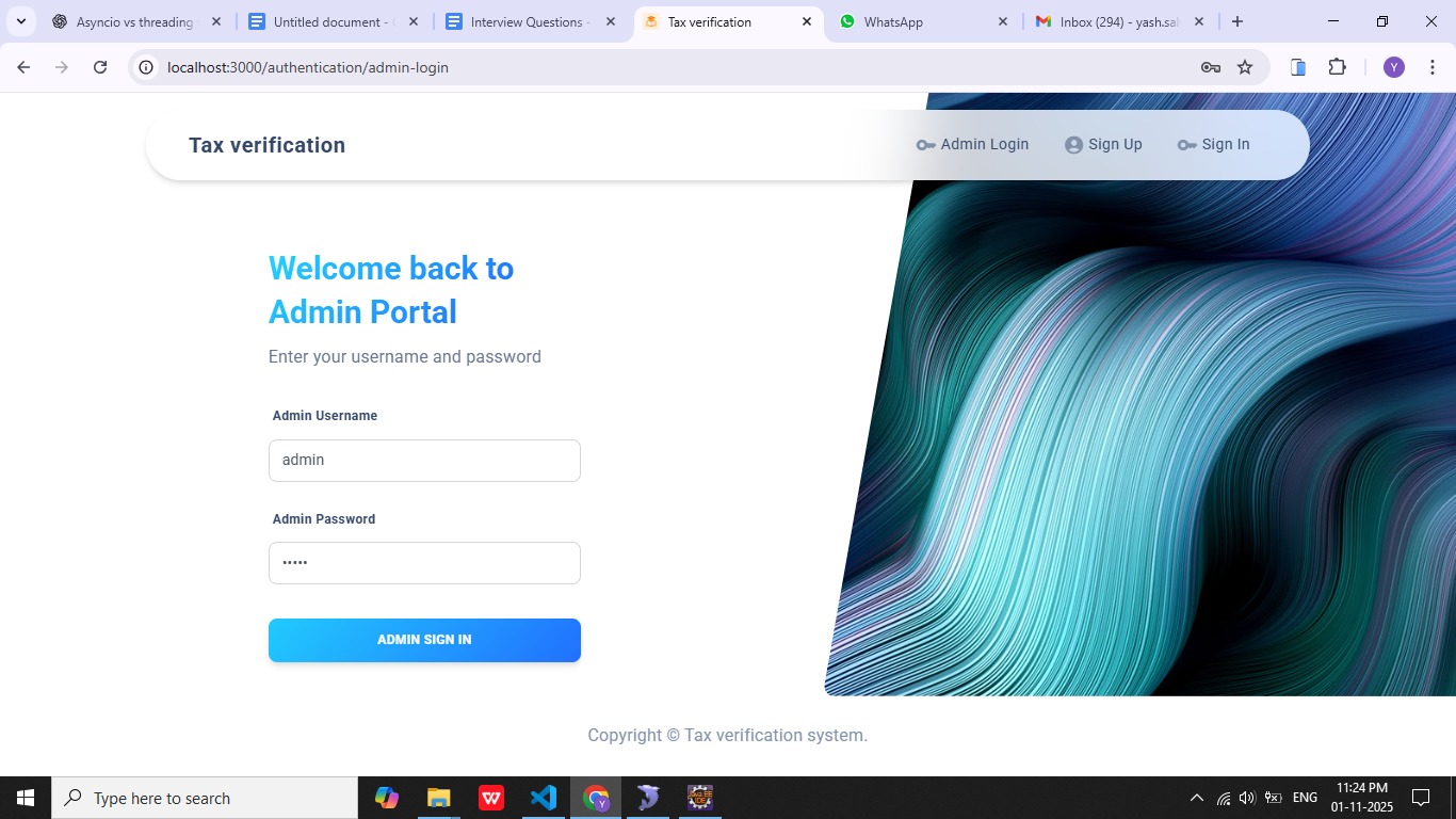 Tax Verification Using QR Code and Stripe Payment Gateway